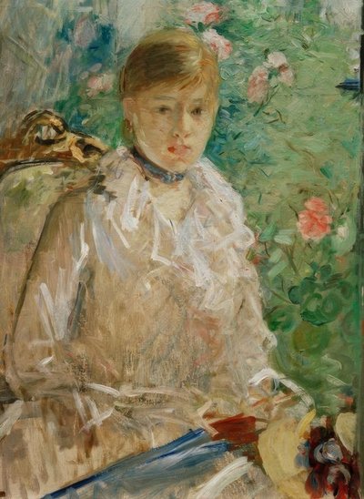 Junge Frau am Fenster oder Der Sommer von Berthe Morisot